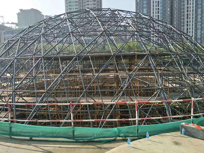 万源球形网架钢结构施工